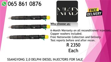 SSANGYONG DIESEL INJECTORS FOR SALE OR RECON WITH WARRANTY OF 6 MONTHS 