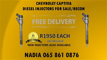 CHEVROLET CAPTIVA BOSCH DIESEL INJECTORS FOR SALE - EXCELLENT CONDITION