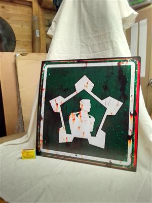 SA Troop pickup metal sign for sale 