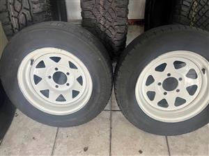Trailer 14” WHEELS (WITH USED TYRES)