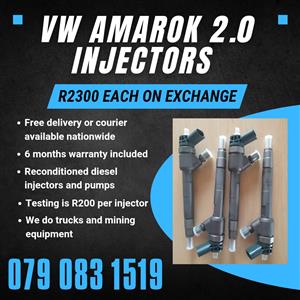 VW AMAROK 2.0 INJECTORS FOR SALE WITH WARRANTY 