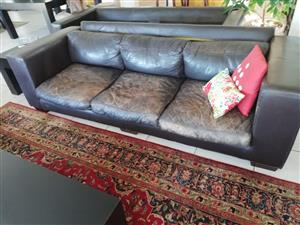 GENUINE LEATHER COUCHES