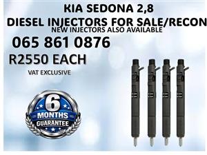 KIA SEDONA 2,8 DIESEL INJECTORS FOR SALE / RECON WITH WARRANTY DURBAN