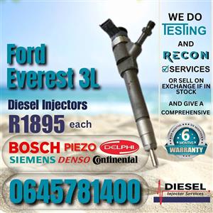 Ford Everest 3L diesel injectors for sale
