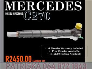 Mercedes C270 Diesel injectors for sale on service exchange and same day service