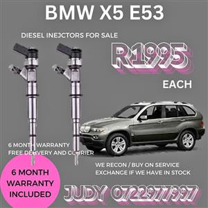 BMW X5 E53 Diesel Injectors for sale on service exchange or to recon