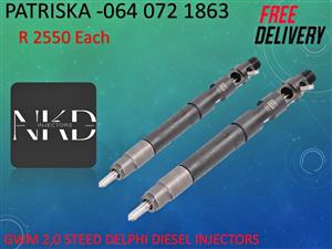 GWM 2,0 STEED DIESEL INJECTORS FOR SALE