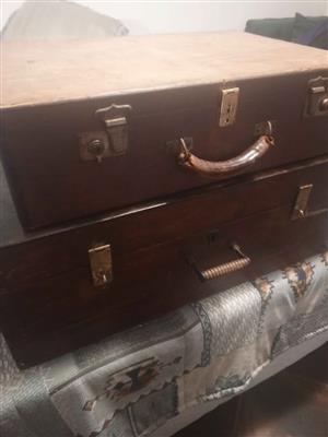 Antique Wooden Suitcases