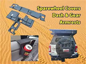 Armrests, Dash covers, Gear, Sparewheel covers, Toolbags & 4x4 Canvas