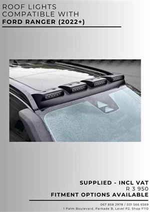 ROOF LIGHTS COMPATIBLE WITH FORD RANGER 2022+