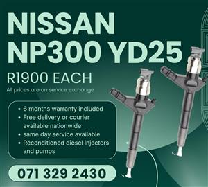 NISSAN NP300 2.5 INJECTORS FOR SALE WITH WARRANTY 