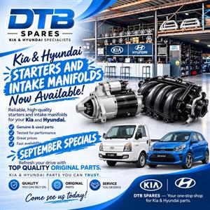 Kia and Hyundai Starters and Intake manifolds 