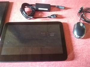 Windows 10 tablet with a mouse