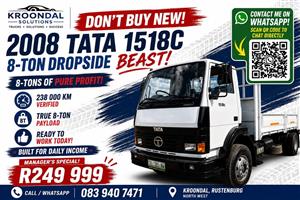 2008 Tata 1518C drop side truck - 8 ton