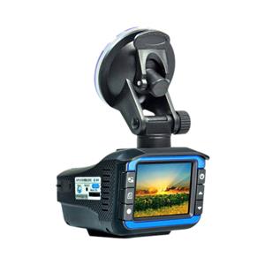 2-in-1 Radar Detector & 720p HD Dash Cam with 360° Coverage