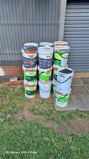 Empty Paint Buckets
