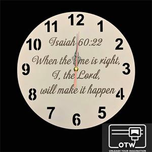 30cm Isaiah 60:22 Wall Clock