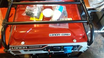 NEW 8kw Loncin key start petrol generator for sale.