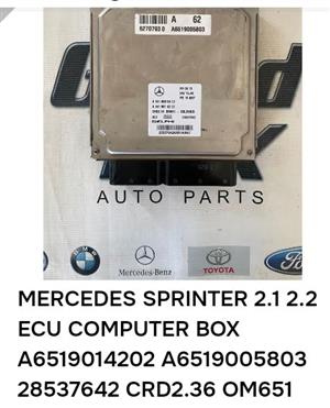 Merc sprinter computer box and fuse box