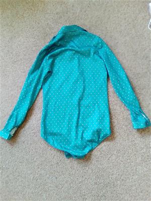 Long selves Green Bodysuit