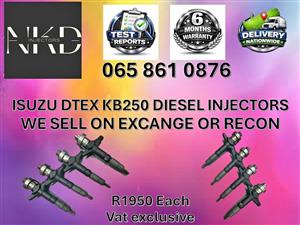 ISUZU DTEQ KB250 DIESEL INJECTORS WE SELL ON EXCHANGE OR RECON MULDERSDRIFT