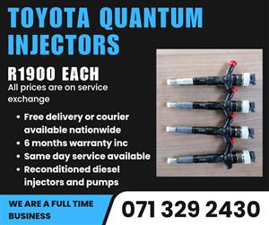 TOYOTA QUANTUM 2.5 INJECTORS FOR SALE WITH WARRANTY 