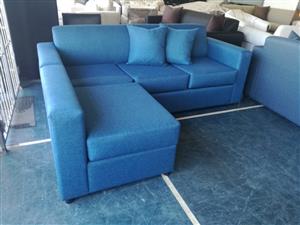 L-shaped interchangeable daybed couch--Navy blue 