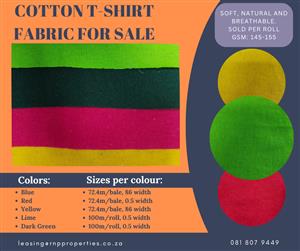 Cotton T-Shirt Material for Sale