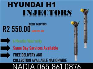 HYUNDAI H1 DIESEL INJECTORS FOR SALE OR TO RECON
