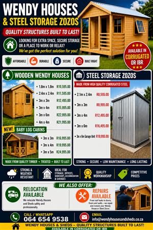 Manufacturer Steel Sheds & Wooden Log Homes