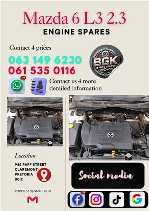 Mazda 6 L3 2.3 engine spares Whatsapp me for prices 