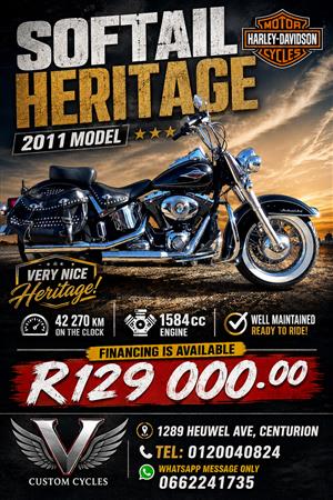 Very Nice Softail Heritage 2011 Model!