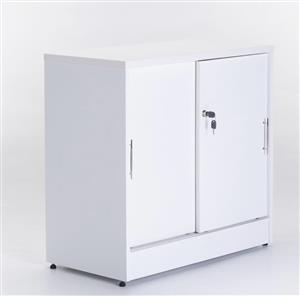 White 2 door cabinet - as new 