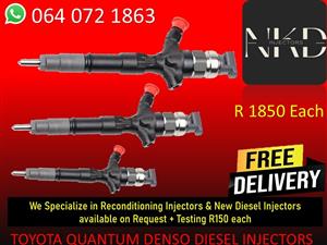 DIESEL INJECTORS FOR TOYOTA QUANTUM DIESEL INJECTORS FOR SALE