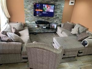 Living room, couches 