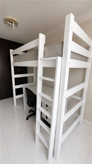 Bunk bed with study station