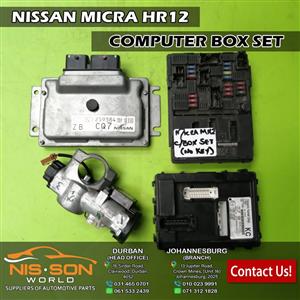 NISSAN MICRA HR12 COMPUTER BOX SET