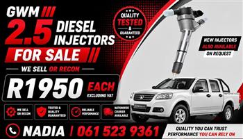GWM 2.5 DIESEL INJECTORS FOR SALE