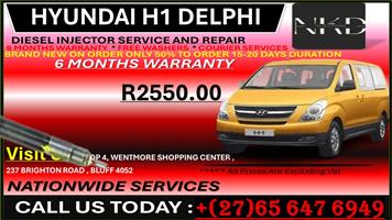 H1 HYUNDAI DELPHI DIESEL INJECTORS