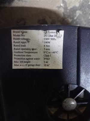Garage door motor