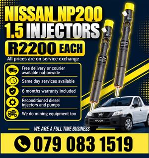 NISSAN NP200 1.5 INJECTORS FOR SALE 