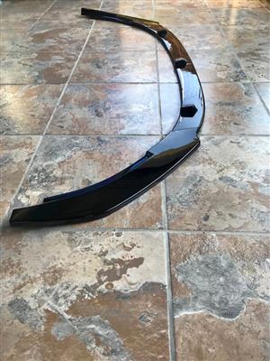Golf 5/6 3 piece plastic gloss black front  spoiler