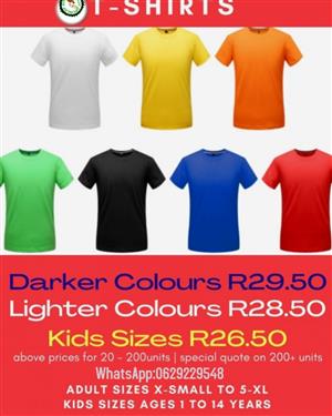 Plain Color 145G Tshirts supplier 