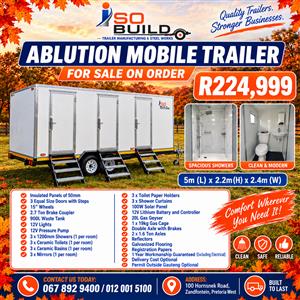 Ablution Trailer for sale on order