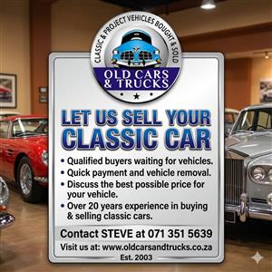 Let us sell your Classic Car