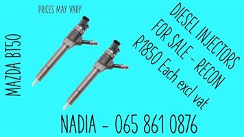 MAZDA BT50 DIESEL INJECTORS FOR SALE WE SELL ON EXCHANGE OR RECON