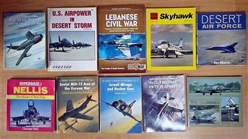 10 Air Force books. 