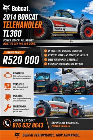 Bobcat TL 360 Telehandler
