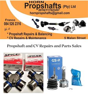 Propshaft Repairs, sales and Balancing