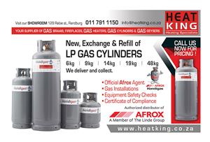 Gas - Cylinders (9, 19 & 48 kg) LPG